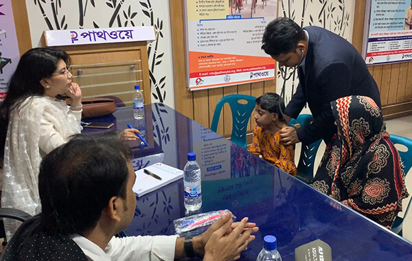 Pathway as a nonprofit volunteer charity organization, initiated health care with Free Friday Clinic in Bangladesh